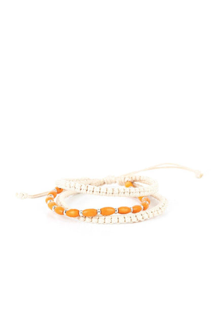 Paparazzi Accessories-Refreshingly Rural - Orange Bracelet