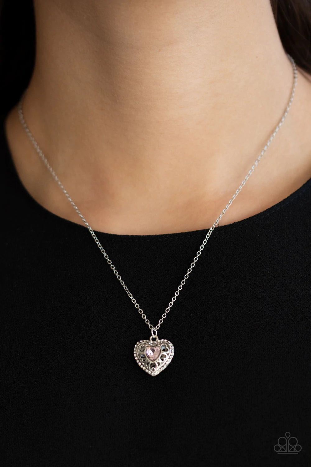 Treasures of the Heart Pink Necklace - Jewelry by Bretta
