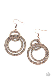 Distractingly Dizzy Copper Earrings - Jewelry by Bretta