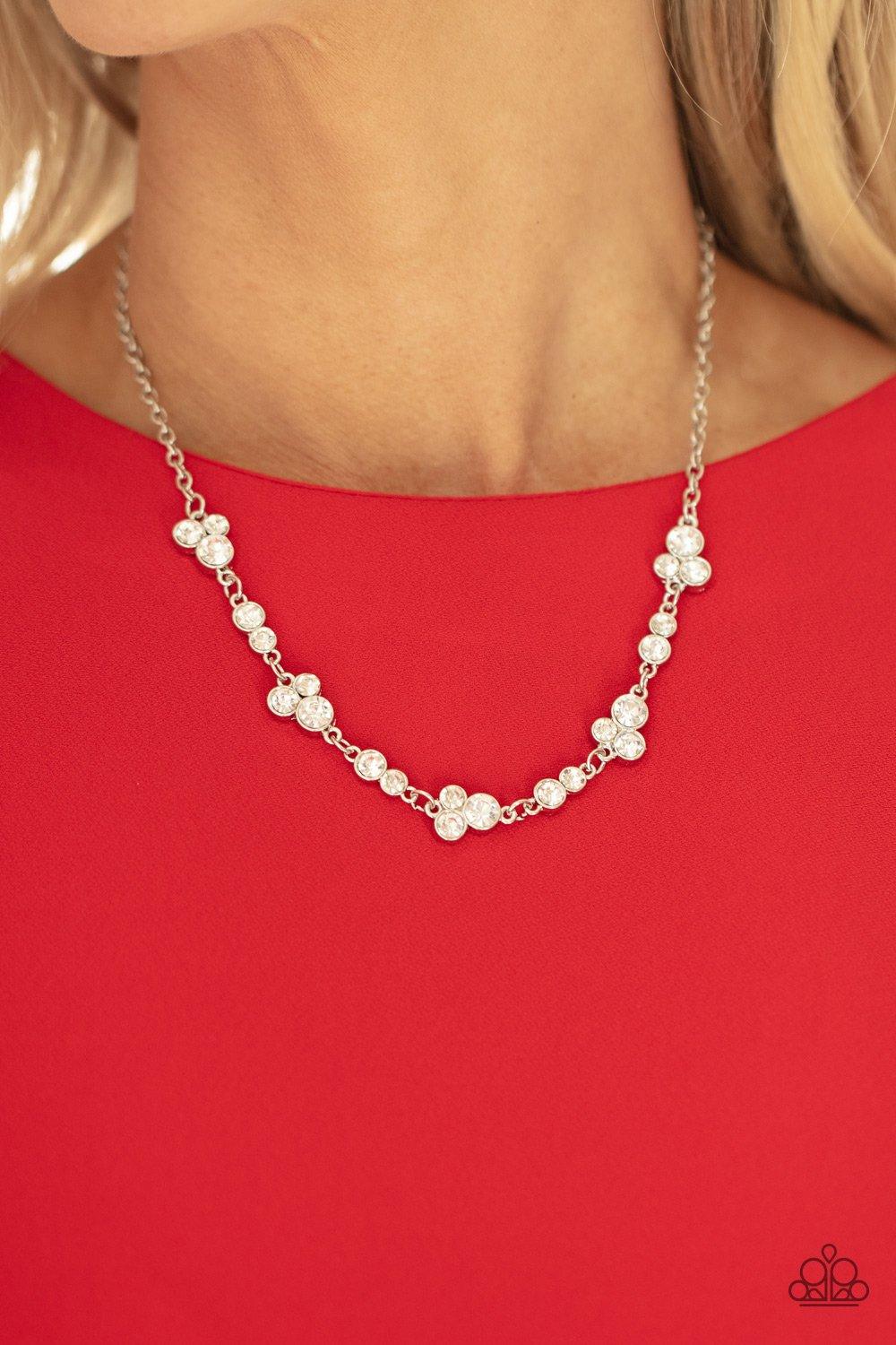 Gorgeously Glistening White Necklace - Jewelry by Bretta