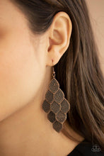 Loud and Leafy - Copper Earrings