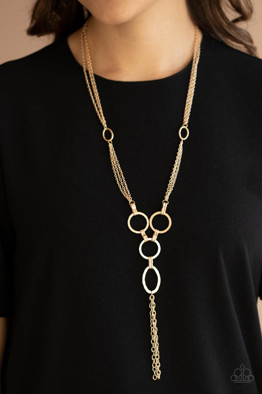 Paparazzi Accessories-Metro Mechanics - Gold Necklace