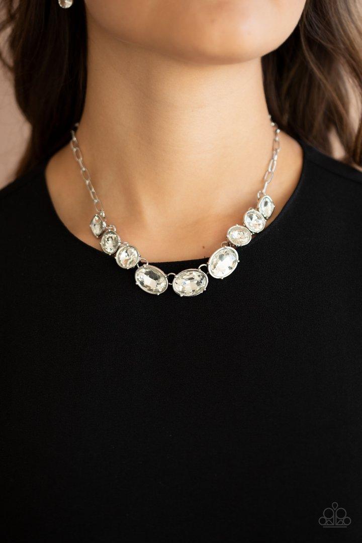  Gorgeously Glacial White Necklace - Jewelry by Bretta