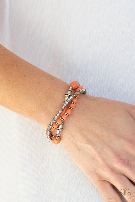 Sahara Sanctuary Orange Bracelets - Jewelry by Bretta