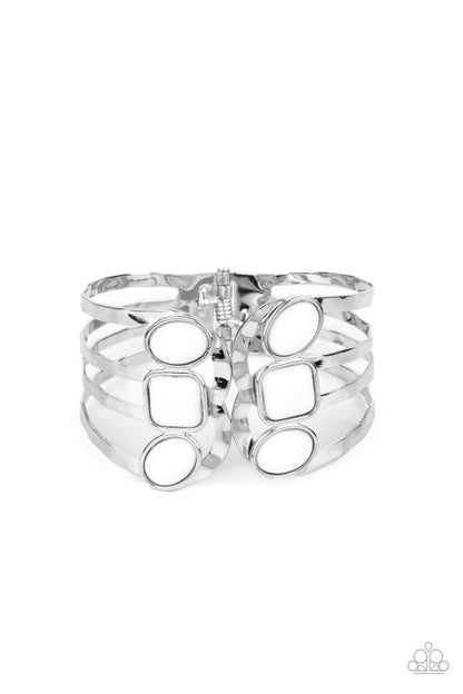 Paparazzi Accessories-Mystified - White Bracelet