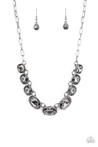 Gorgeously Glacial Black Necklace - Jewelry by Bretta