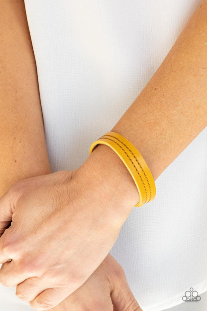 Life is WANDER-ful Yellow Bracelet - Jewelry by Bretta