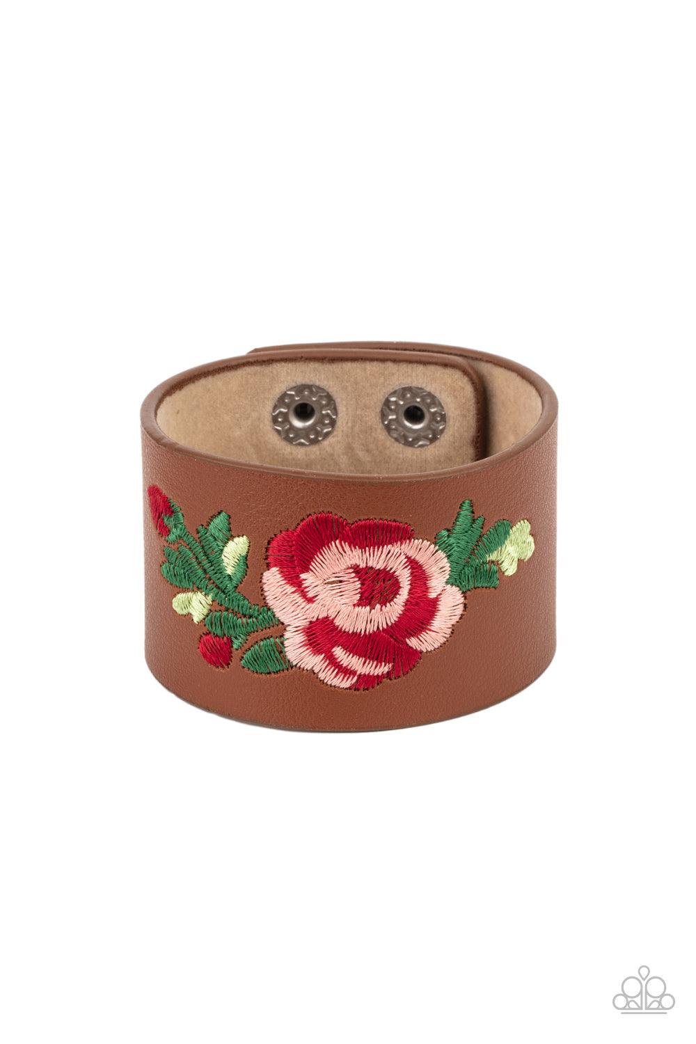 Rebel Rose Brown Bracelet - Jewelry by Bretta