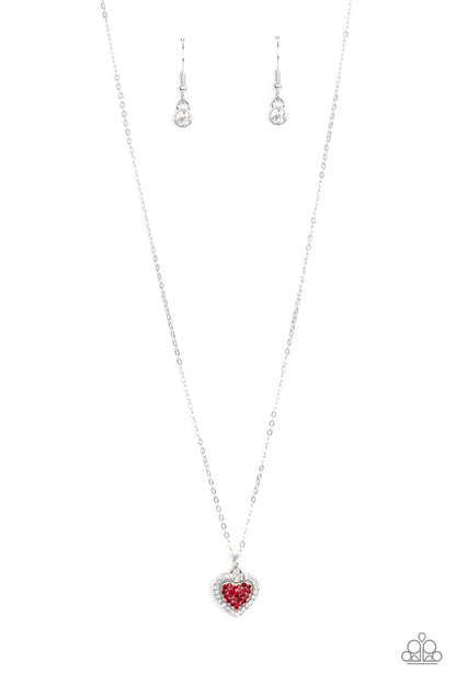 My Heart Goes Out To You Red Necklace - Jewelry by Bretta - Jewelry by Bretta