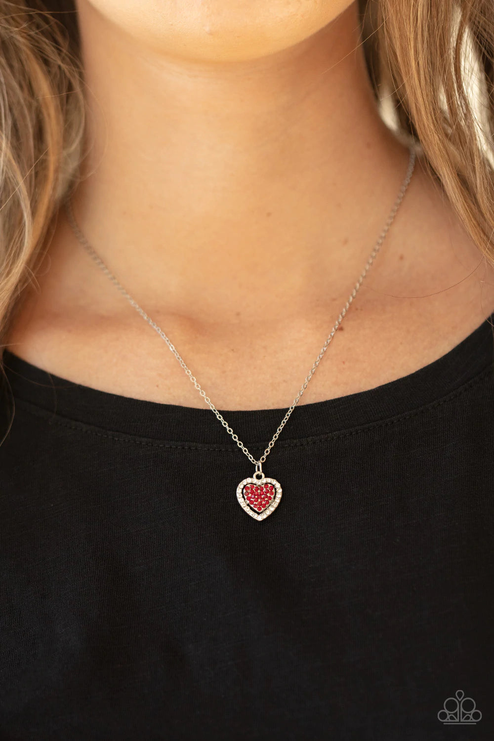 My Heart Goes Out To You Red Necklace - Jewelry by Bretta - Jewelry by Bretta