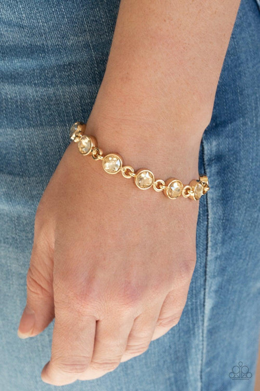 First In Fashion Show Gold Bracelet - Jewelry By Bretta