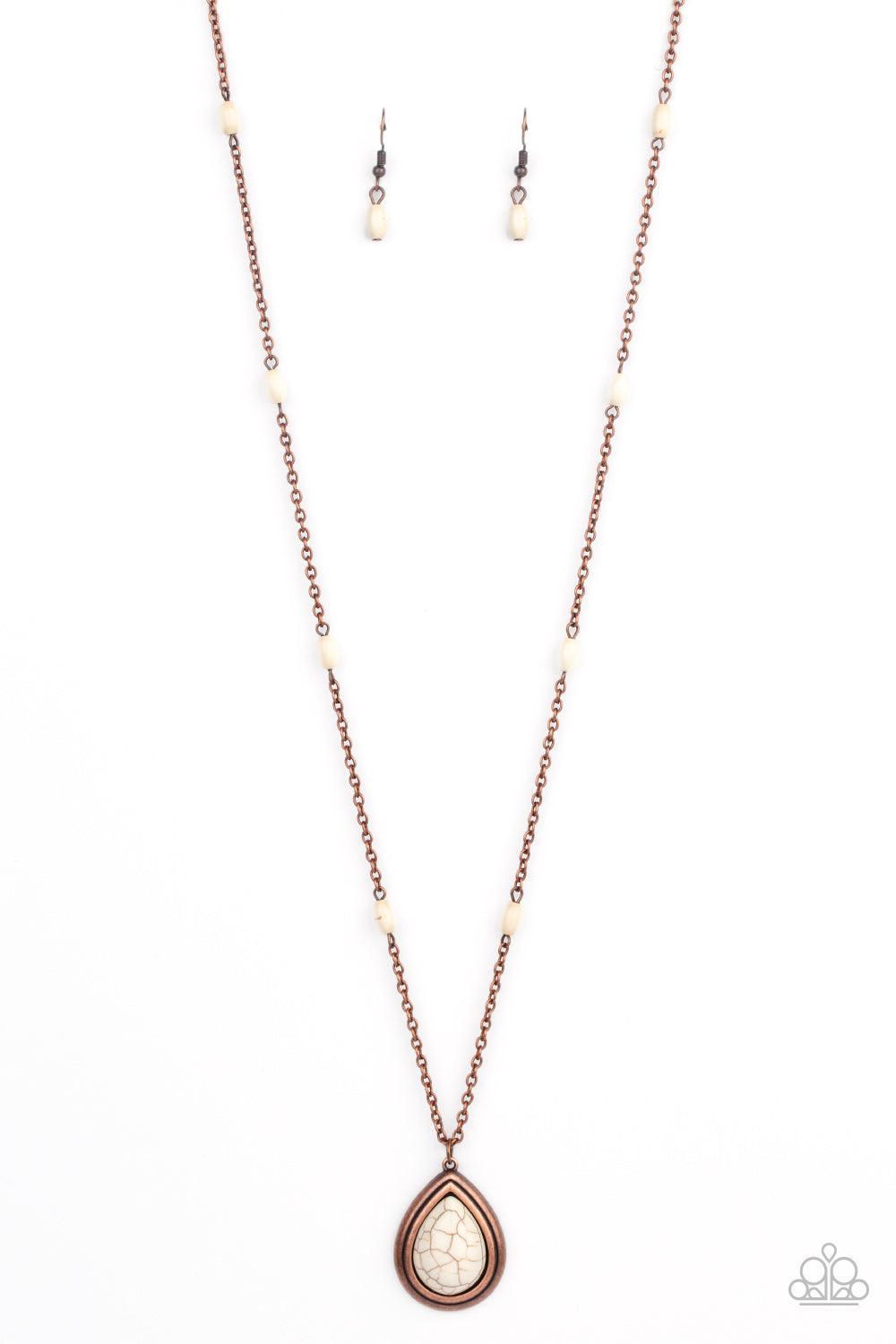 Paparazzi Accessories-Go Tell It On The MESA - Copper Necklace