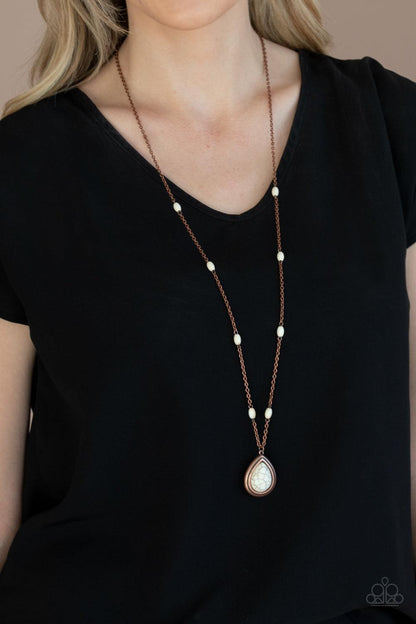 Paparazzi Accessories-Go Tell It On The MESA - Copper Necklace