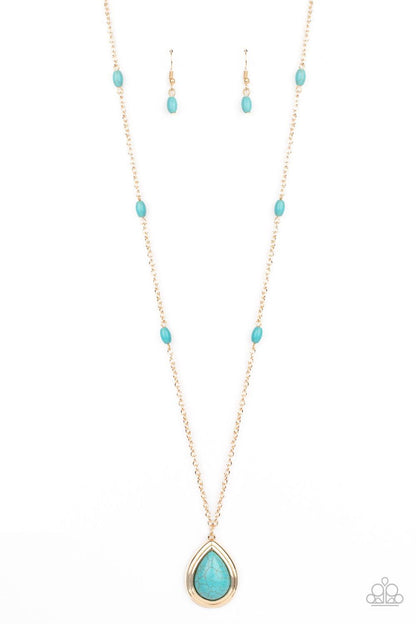 Paparazzi Accessories-Go Tell It On The MESA - Gold Necklace