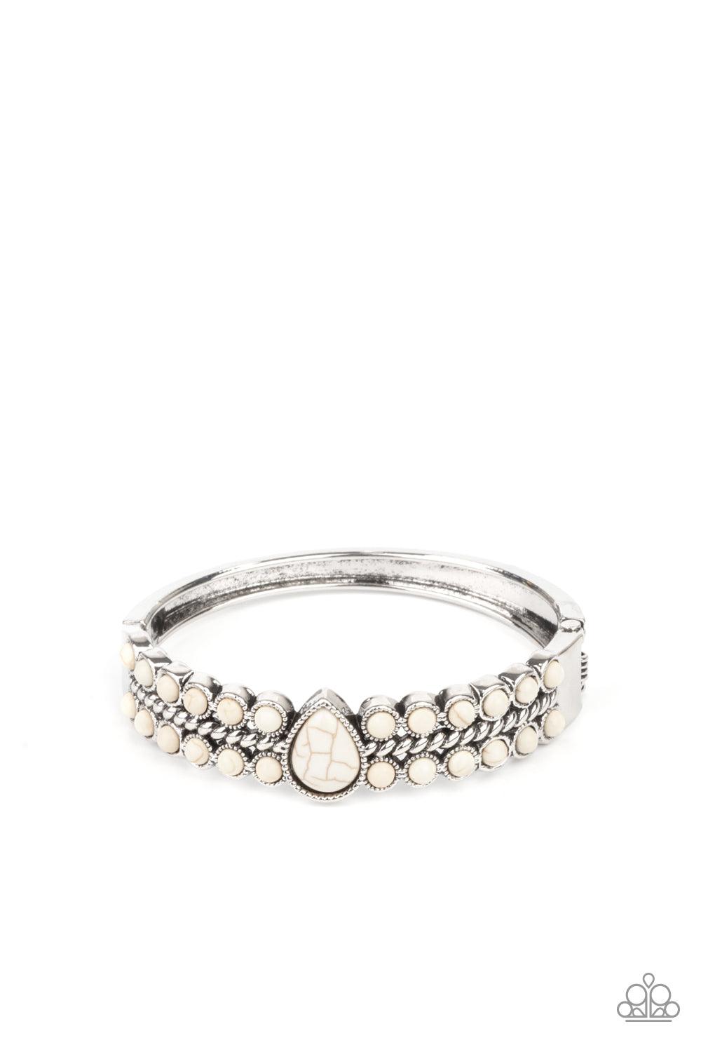  Paparazzi Accessories-Nature Resort - White Bracelet