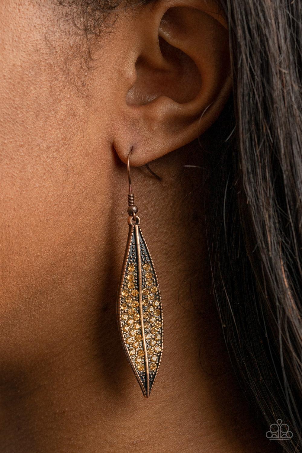 Hearty Harvest Copper Earrings - Jewelry by Bretta
