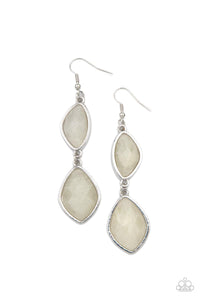 Paparazzi Accessories-The Oracle Has Spoken - White Earrings