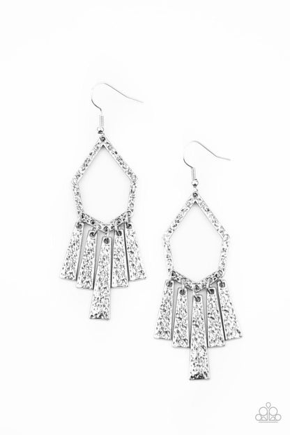 Paparazzi Accessories-Museum Find - Silver Earrings