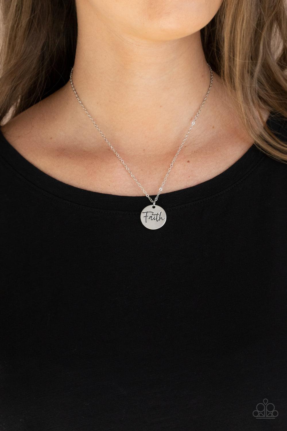 Choose Faith Silver Necklace - Jewelry by Bretta