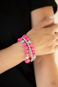 Desert Verbena Pink Bracelet - Jewelry by Bretta