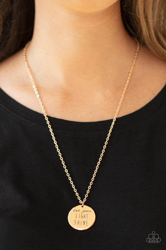 Light It Up Gold Necklace - Jewelry by Bretta