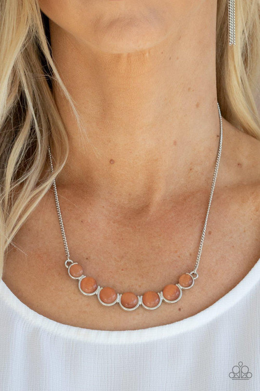 Serenely Scalloped Orange Necklace - Jewelry by Bretta