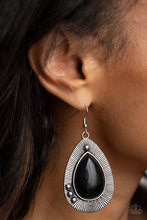 Western Fantasy Black Earrings - Jewelry by Bretta