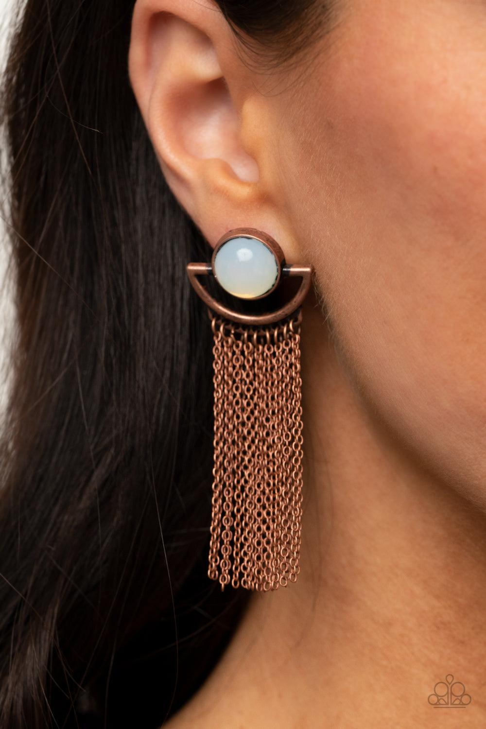 Opal Oracle Copper Earring - Jewelry by Bretta