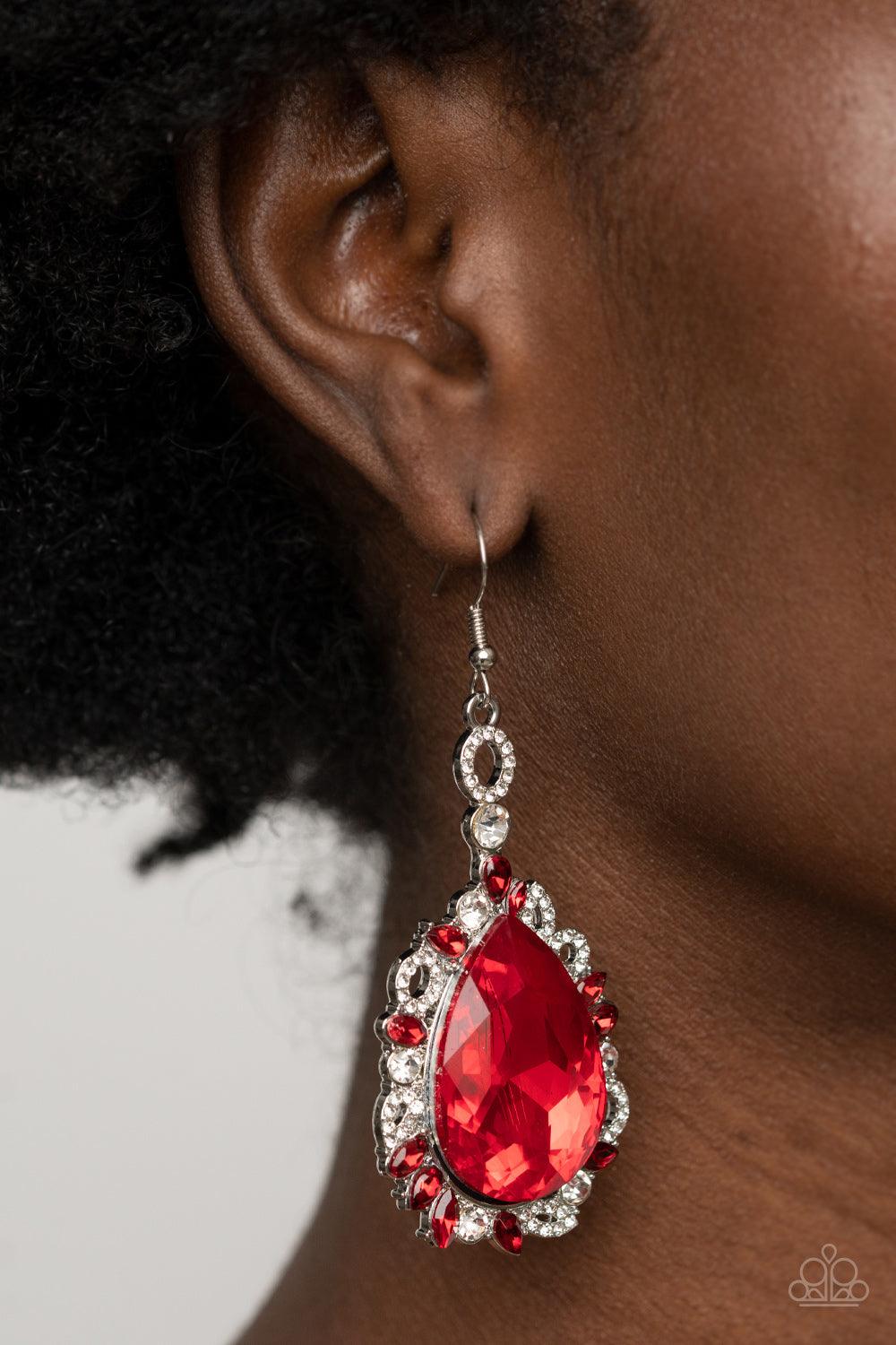 Royal Recognition Red Earrings - Jewelry by Bretta