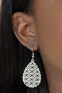 Paparazzi Accessories-​Glorious Gardens - Pink Earrings