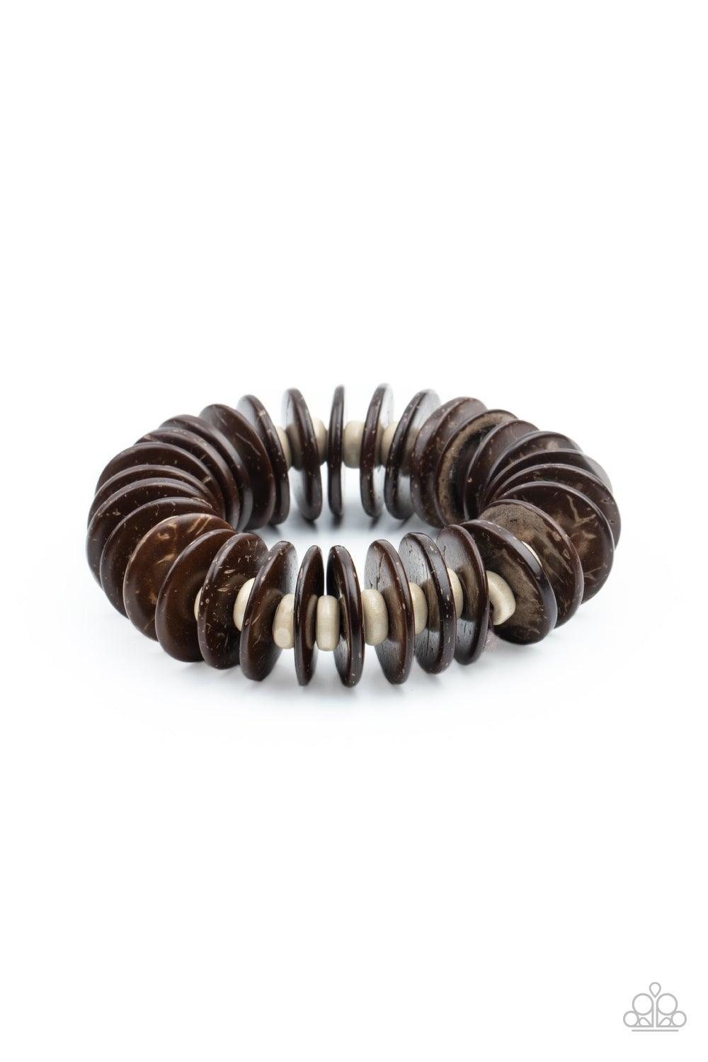 Caribbean Reefs Brown Bracelet - Jewelry by Bretta