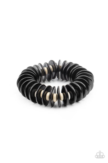 Paparazzi Accessories-Caribbean Reefs - Black Bracelet