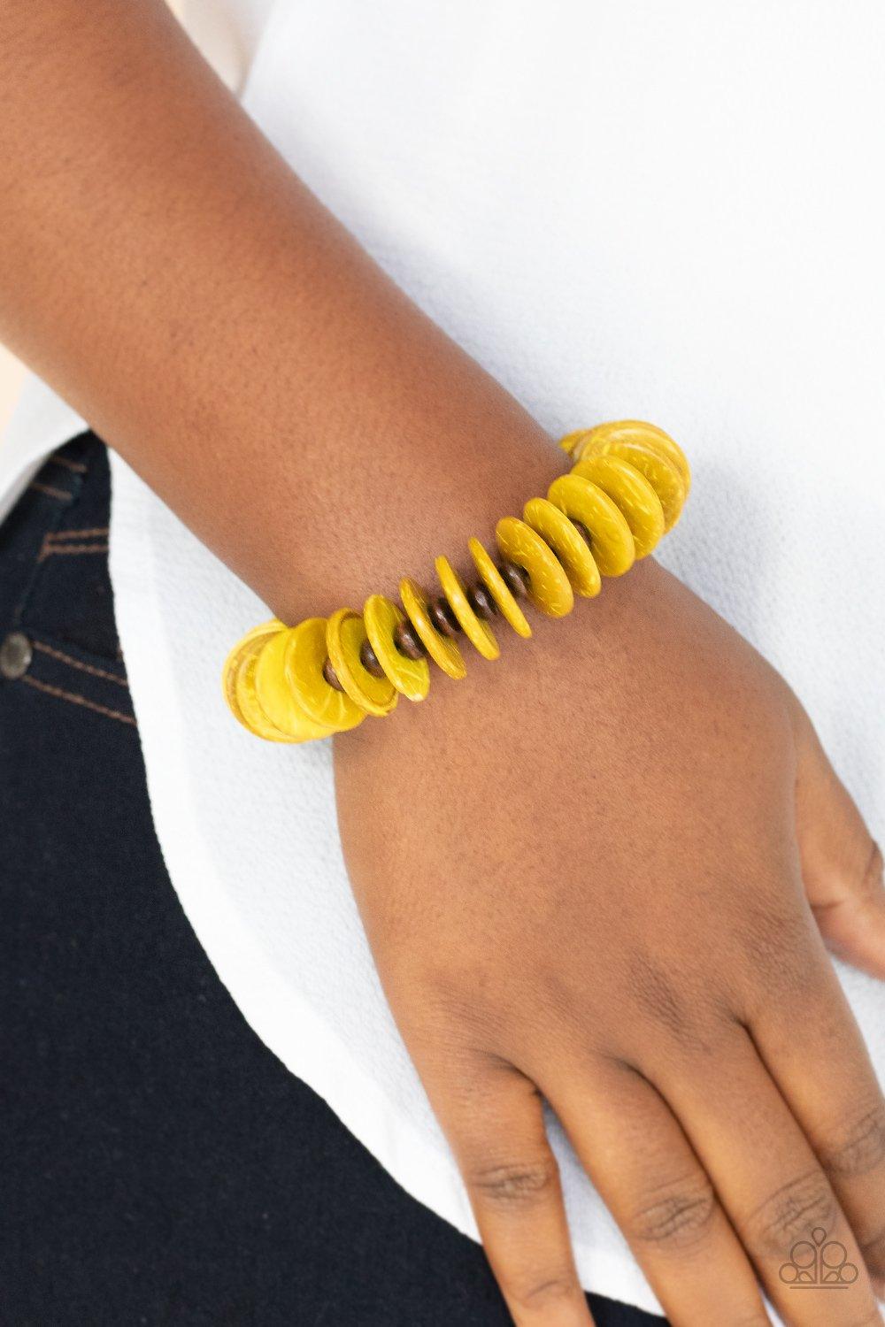 Caribbean Reefs Yellow Bracelet- Jewelry by Bretta