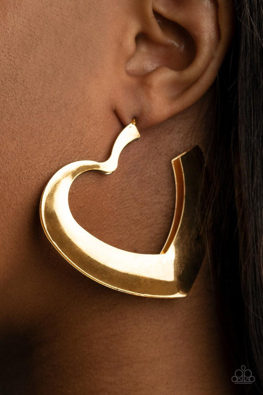 Heart-Racing Radiance Gold Earrings - Jewelry by Bretta
