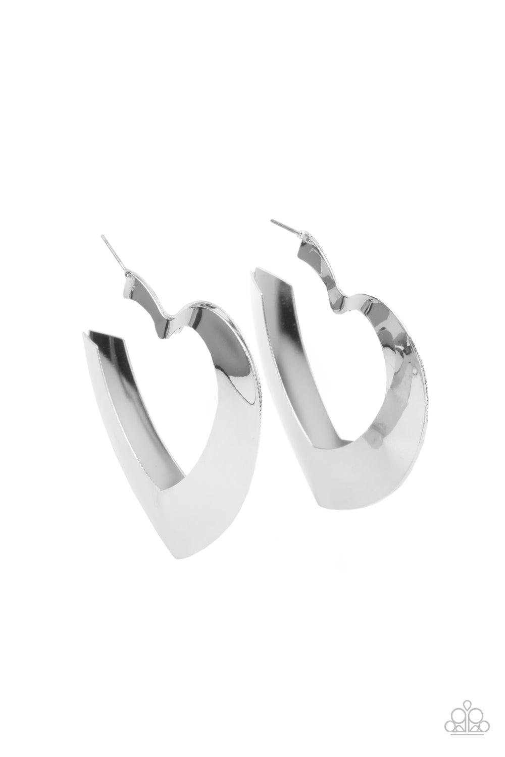 Heart-Racing Radiance Silver Earrings - Jewelry by Bretta