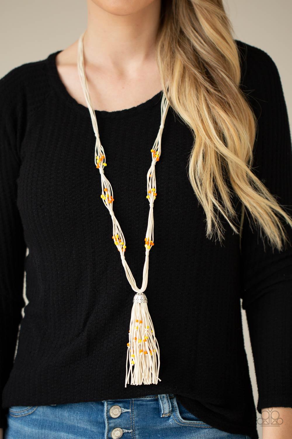 Summery Sensations Orange Necklace - Jewelry by Bretta