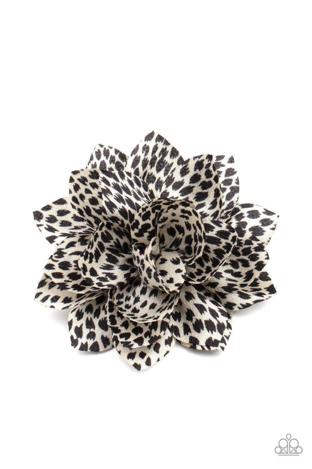 Deep In The Jungle - White Hair Bow - Jewelry by Bretta