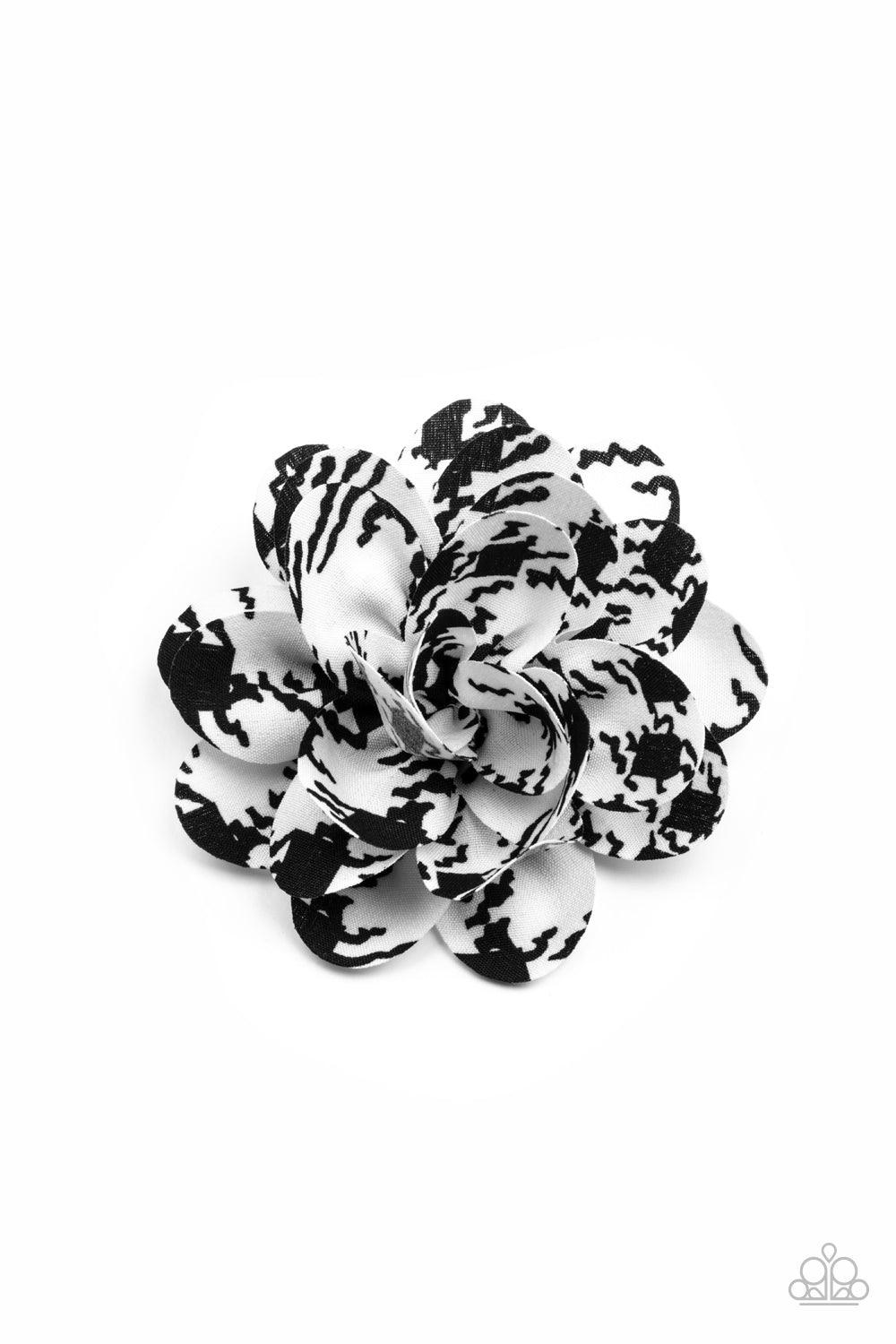 Patterned Paradise White Hair Bow - Jewelry by Bretta