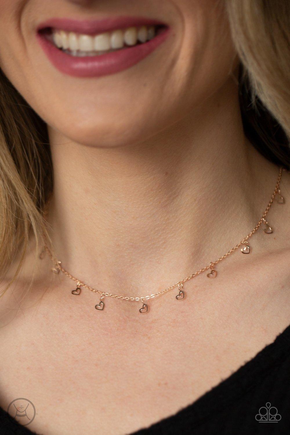 Charismatically Cupid Rose Gold Necklace - Jewelry by Bretta