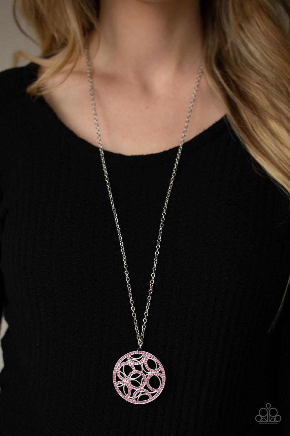 Thanks a MEDALLION Pink Necklace - Jewelry by Bretta