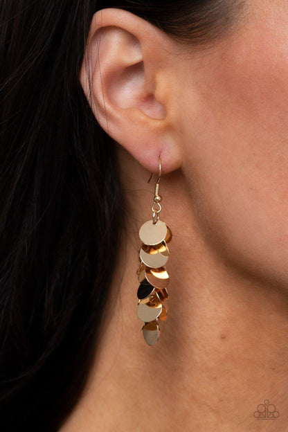 Hear Me Shimmer Gold Earrings - Jewelry by Bretta