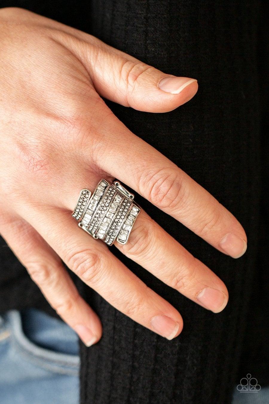 Hear Me UPROAR - White Ring - Jewelry by Bretta