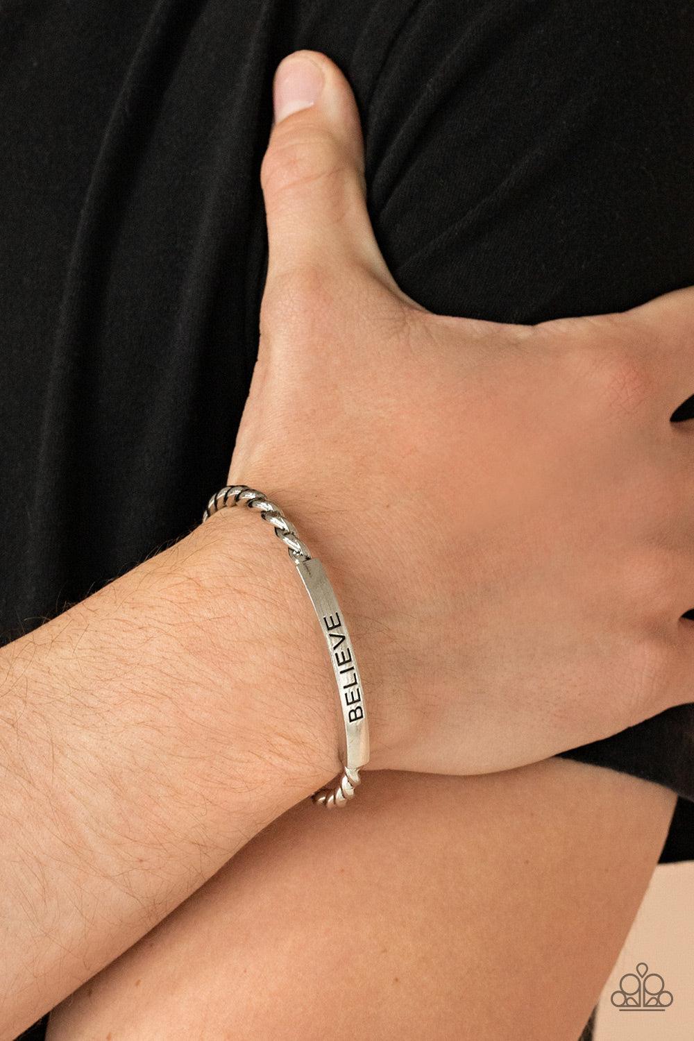 Keep Calm and Believe Silver Bracelet - Jewelry by Bretta