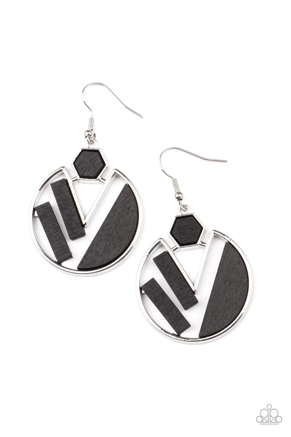 Petrified Posh Black Earrings - Jewelry by Bretta
