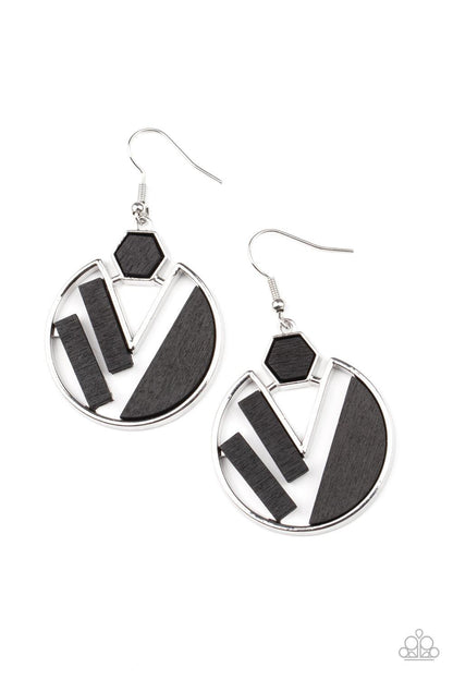 Petrified Posh Black Earrings - Jewelry by Bretta