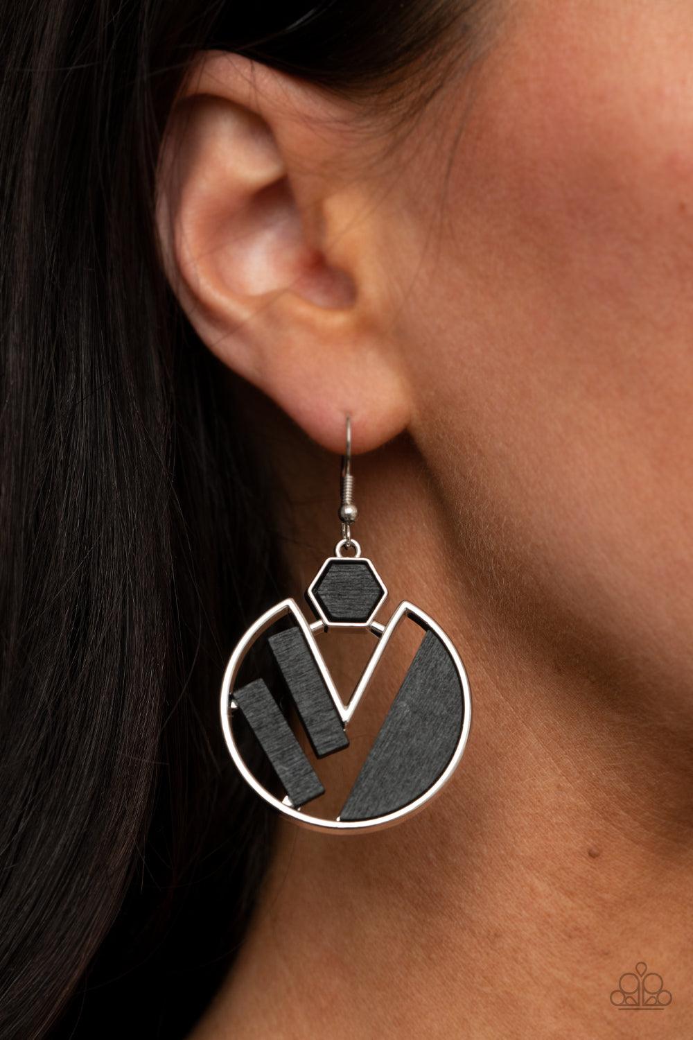 Petrified Posh Black Earrings - Jewelry by Bretta