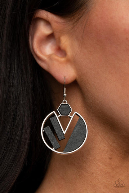 Petrified Posh Black Earrings - Jewelry by Bretta