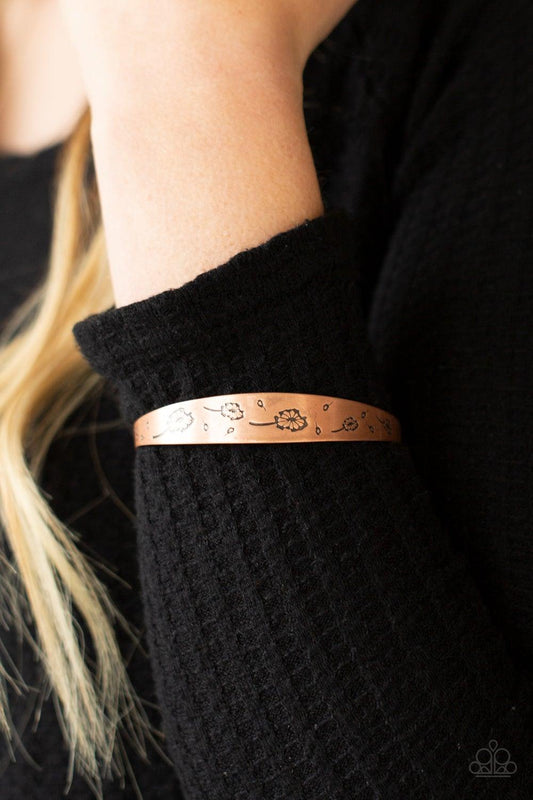 Dandelion Dreamland - Copper Bracelet - Jewelry By Bretta