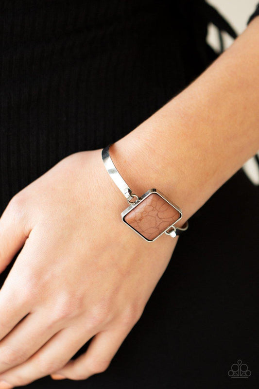 Turning a CORNERSTONE Brown Bracelet - Jewelry by Bretta