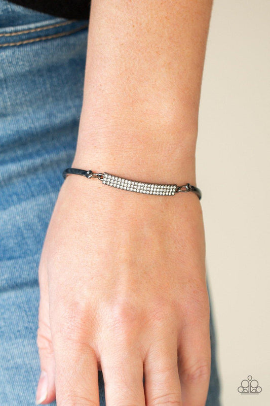 Showy Sparkle Black Bracelet - Jewelry by Bretta